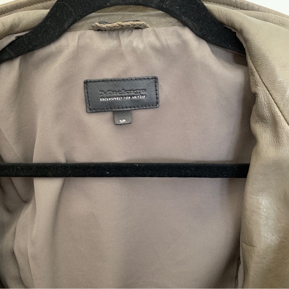 Mackage leather jacket in taupe, size S - Picture 13 of 14